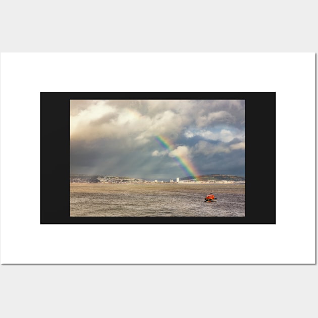 Swansea Lifeboat, Swansea Bay Wall Art by dasantillo